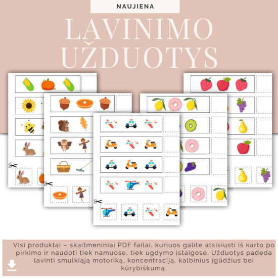 Lavinimo užduotys vaikams
